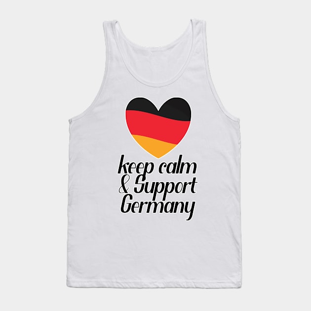 Keep Calm And Support Germany Tank Top by nextneveldesign